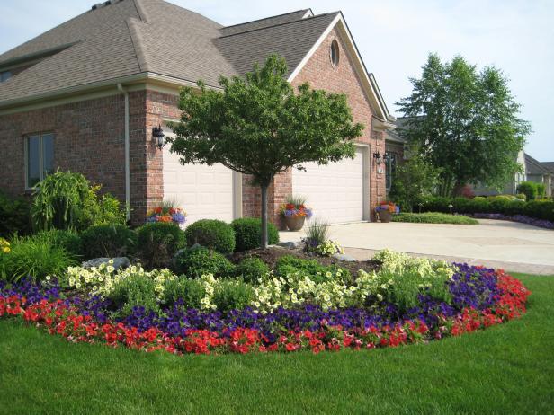 Landscape design on home